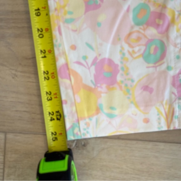 Talbots Cotton Stretch Slim-Leg Perfect Crop Pant Abstract Floral Print Sz 2 NEW - Picture 10 of 12